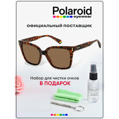 Солнцезащитные очки Polaroid, коричневый