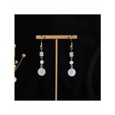 Серьги непарные, жемчуг имитация, акрил, эмаль, желтый, белый be Self True Jewel