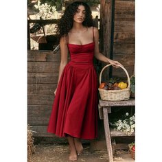 Сарафан SYJWY Весна-лето 2024, размер M, red