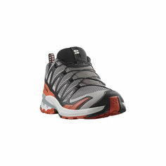 Кроссовки Salomon XA PRO 3D V9, полнота F (EU)/ на среднюю стопу, размер UK 8; EUR 42; USA 8,5; 26,5 см (примерно на российский 40,5*), серый, оранжевый, желтый
