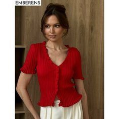 Топ EMBERENS, размер L, красный