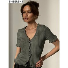 Топ EMBERENS, размер M, серый, серый