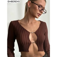 Топ EMBERENS, размер M, коричневый