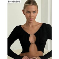 Топ EMBERENS, размер M, черный/черный