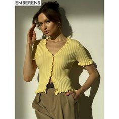 Топ EMBERENS, размер M, желтый, желтый