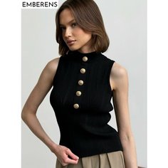 Топ EMBERENS, размер M, черный/черный