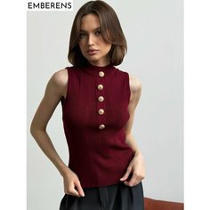 Топ EMBERENS, размер L, бордовый