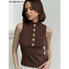 Топ EMBERENS, размер L, коричневый