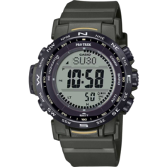 Наручные часы CASIO Pro Trek, зеленый, черный, хаки, серый