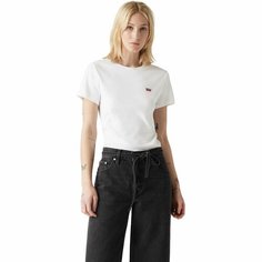 Футболка Levis Women Essential Housemark Tee, размер XS, белый Levis®