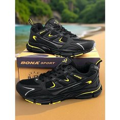 Кроссовки Bona, полнота 6 (RU)/ на среднюю стопу, размер 45, черный