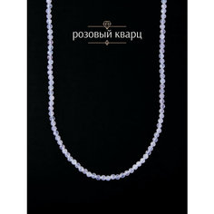 Колье BL Jewelry, длина 39 см, розовый кварц