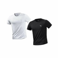 Футболка спортивная PUMA T-Shirts, 2 шт., размер 3XL, черный/белый