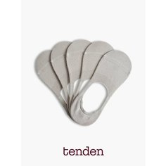 Носки спортивные TENDEN, комплект, 5 пар, размер 41-44, серый