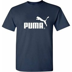 Футболка PUMA, размер S, темно-синий