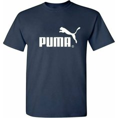 Футболка PUMA, размер M, темно-синий