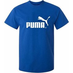 Футболка PUMA, размер 3XL, синий 1