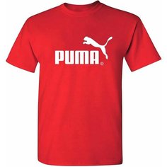 Футболка PUMA, размер XL, красный 2