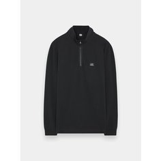 Свитшот C.P. COMPANY Stretch Piquet Logo Polo, размер XXL, , черный