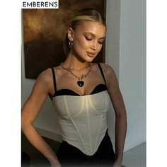Топ EMBERENS, размер S, молочный, молочный