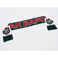 Шарф Atributika & Club для мужчин и женщин,120х16.5 см, универсальный, красный, зеленый, белый