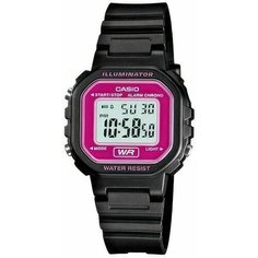 Наручные часы CASIO, черный, розовый