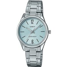 Наручные часы CASIO, голубой, серебряный
