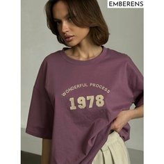 Футболка EMBERENS, размер 40-48, фиолетовый