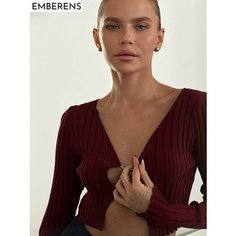 Топ EMBERENS, размер M, бордовый