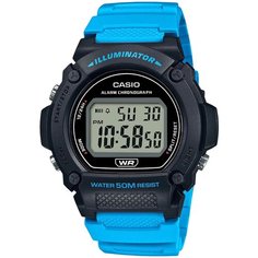 Наручные часы CASIO Collection, черный, голубой, серый, синий