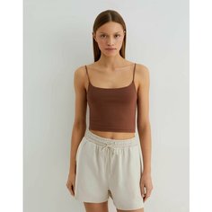 Футболка Gloria Jeans, размер XS (38-40), коричневый
