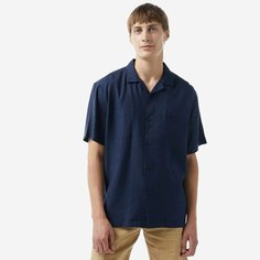 Рубашка LACOSTE Весна-лето 2025, размер T39, cиний