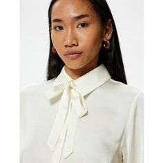 Рубашка KOTON, размер 46, светло-бежевый