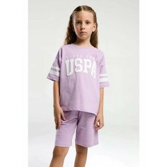 Комплект одежды U.S. POLO ASSN., размер 5-6, фиолетовый