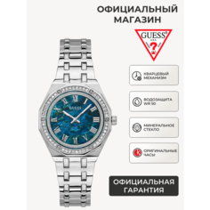 Наручные часы GUESS Dress Steel, серебристый/синий