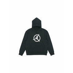 Худи Jordan x Off-White Fleece Hoodie "Black White Forest Green", размер M, , черный