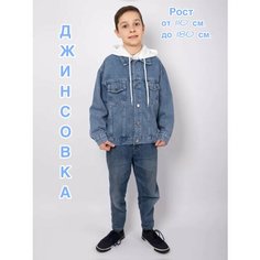 Ветровка, размер 110, сине-голубой Нет бренда