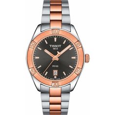 Наручные часы TISSOT T-Classic, серебро/розовое золото