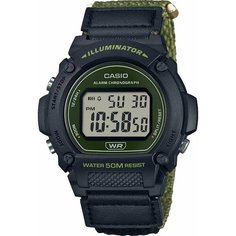 Наручные часы CASIO Collection, черный, зеленый