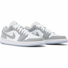 Кроссовки NIKE Air Jordan 1 Low, размер 44.5 EU 29см, серый