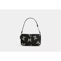 Сумка клатч Coach Black Multi Nolita 19 With Print, черный