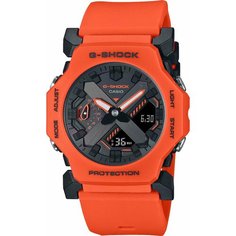 Наручные часы CASIO, черный/оранжевый