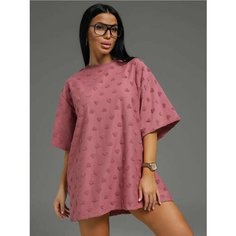 Футболка LOVETEX.STORE Базовая коллекция, 1 шт., размер 44-54, розовый