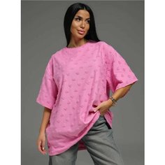 Футболка LOVETEX.STORE Базовая коллекция, 1 шт., размер 44-54, розовый