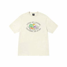 Футболка Stussy Stussy, 1 шт., размер L, бежевый/желтый