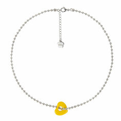 Колье Hola Jewelry, керамика, длина 40 см, желтый