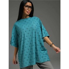 Футболка LOVETEX.STORE Базовая коллекция, 1 шт., размер 56-66, зеленый