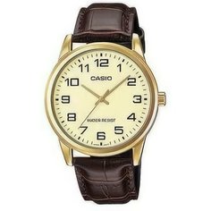 Наручные часы CASIO, золотой, коричневый