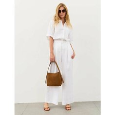 Брюки палаццо NORVEG Linen, размер L/50-52, белый