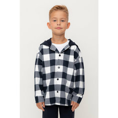 Рубашка crockid КР 302681-1/индиго,клетка виши к534, размер 64/128, синий